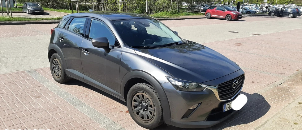 Mazda CX-3 cena 70000 przebieg: 131000, rok produkcji 2019 z Gdańsk małe 106